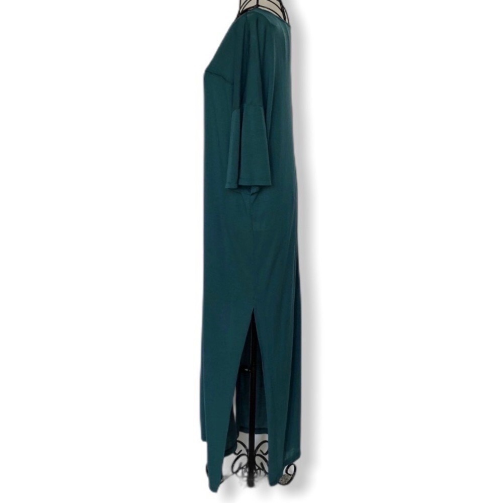 Baja East 100% Modal Short-sleeve Lagenlook Maxi Dress Size X-Small - Picture 5 of 10